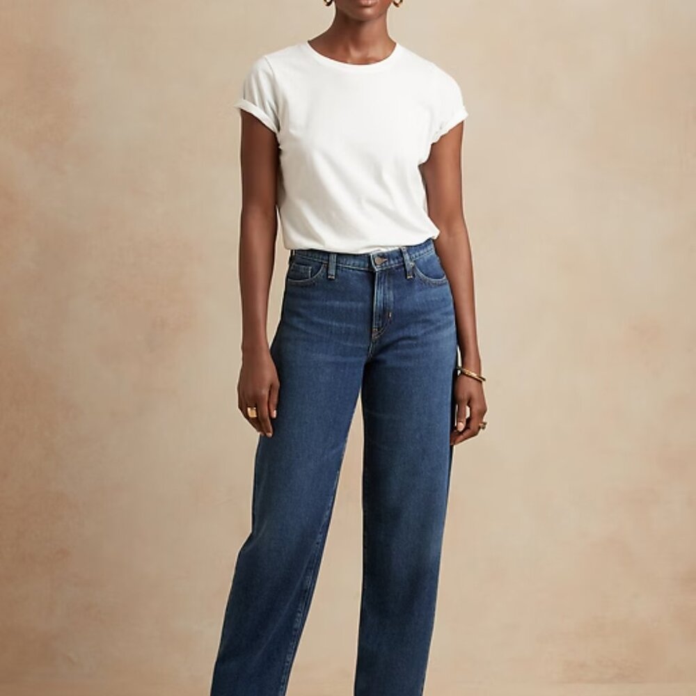 Banana Republic High-Rise Barrel Leg Jean Size 28/6